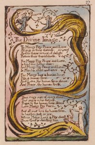 無邪気さと経験の歌、プレート27、神のイメージ（ベントレー18） 作： William Blake